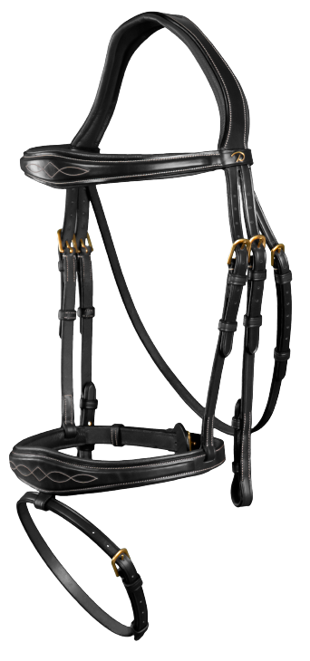 Dy'on Anatomic Flash Noseband Bridle DYABAB