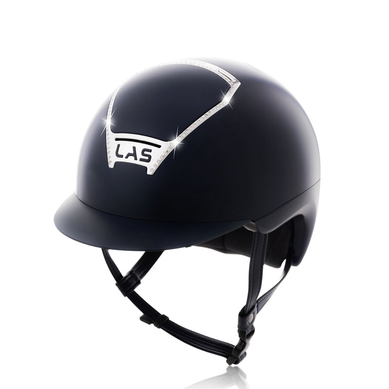 LAS Helmet Opera Metal Crystal Front & Back with Standard Visor