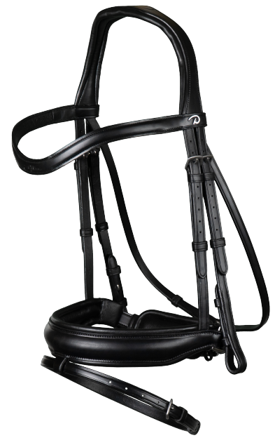 Dy'on Matt Medium Crank Noseband Bridle with Flash NEDCAP