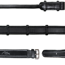 Dy'on Dressage Full Leather Curb Reins with 7 Leather Loops NR05P