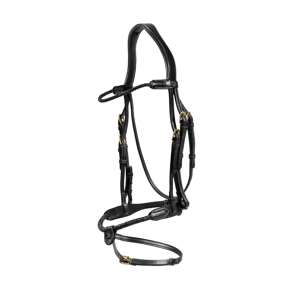 Dy'on Braided noseband Bridle with removable flash DYARAY