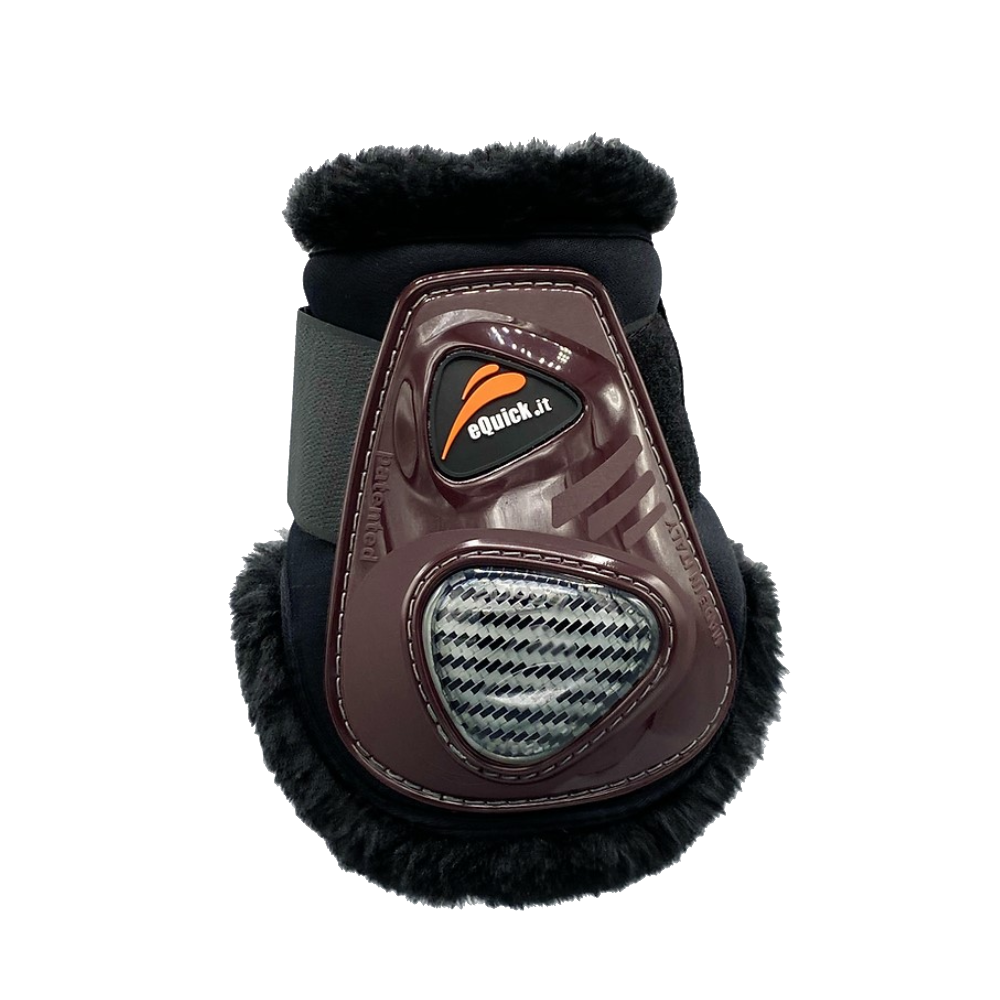 eCarbon Shock Rear Velcro Fluffy Boots by eQuick