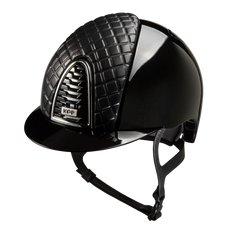 Riding Helmet Cromo 2.0 Polish - Black Milano Leather Front by KEP