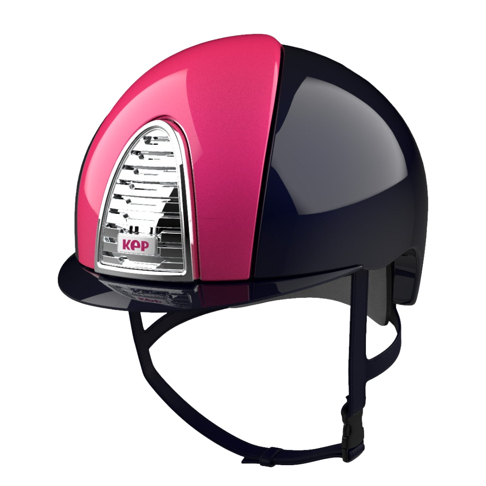 Riding Helmet Cromo 2.0 XC Polish Cerise & Dark Blue by KEP