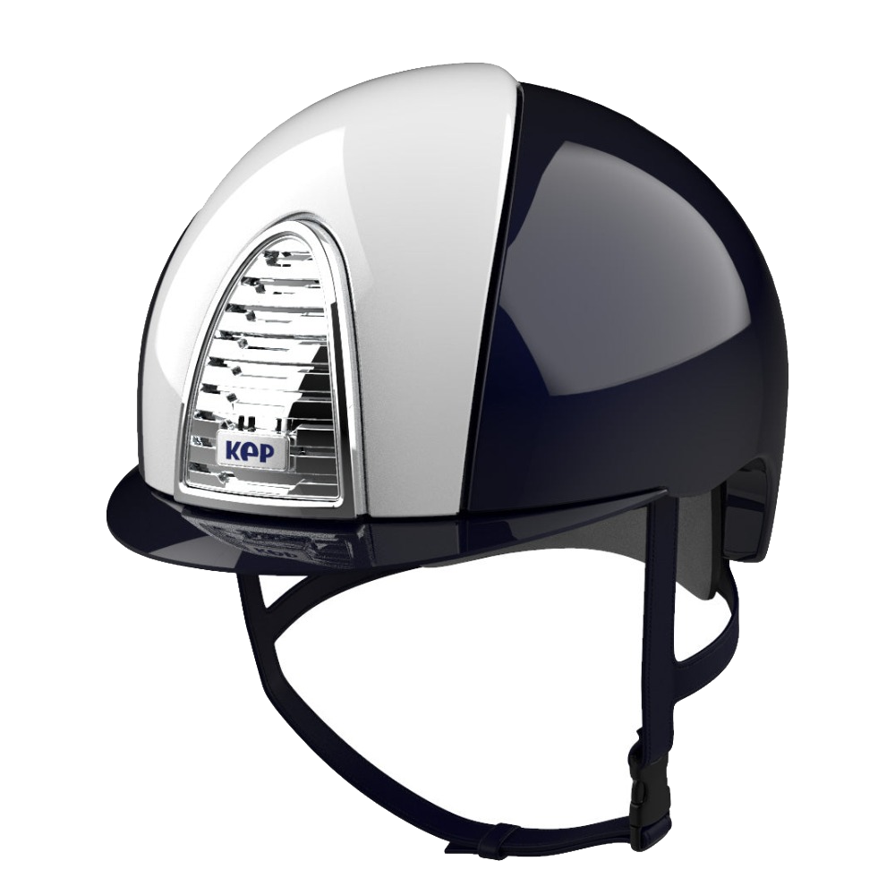 Riding Helmet Cromo 2.0 XC Polish Dark Blue & White by KEP