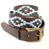 Pale Blue Dot Polo Belt by Pioneros