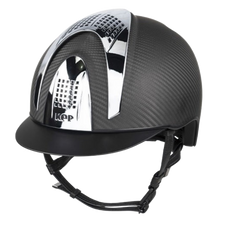 E-LIGHT Carbon Helmet - Matt with 3 Silver Inserts by KEP