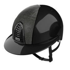 Riding Helmet Cromo 2.0 Polish Polo Black - Galassia Black Front & Swarovski Frame by KEP Italia