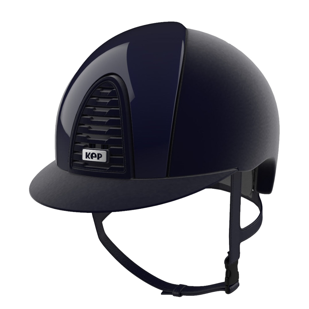 Riding Helmet Cromo 2.0 Full Velvet with Polish Front & Rear by KEP