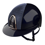 Riding Helmet Cromo 2.0 Polish Polo Navy - Galassia Dark Blue Front by KEP Italia