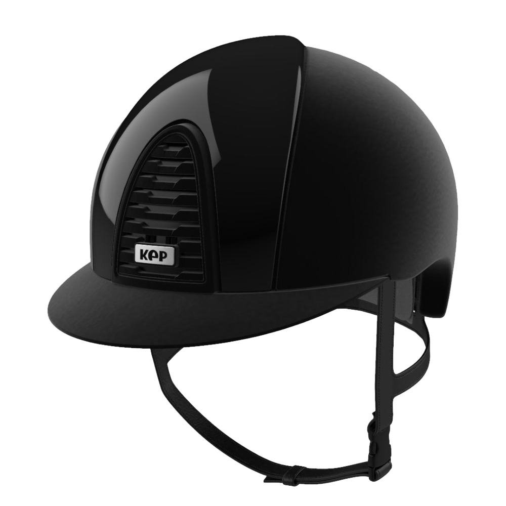 Riding Helmet Cromo 2.0 Full Velvet with Polish Front & Rear by KEP