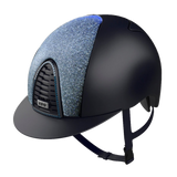 Riding Helmet Cromo 2.0 Textile Navy with Galassia Front & Swarovski Frame by KEP