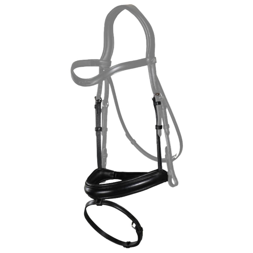 Dy'on New English Dressage Matt Medium Noseband with Flash NE04L