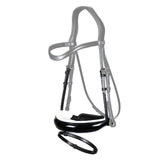 Dy'on New English Dressage Patent Large Crank Noseband with Flash NE04N/O