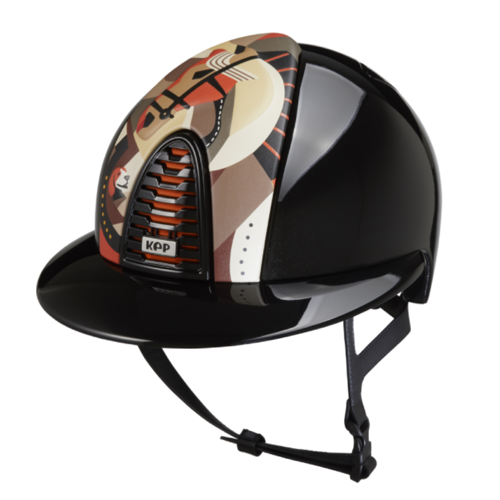 Riding Helmet Cromo 2.0 Polish Polo - Orange Pegasus by KEP