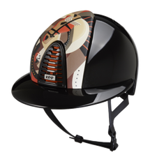 Riding Helmet Cromo 2.0 Polish Polo - Orange Pegasus by KEP