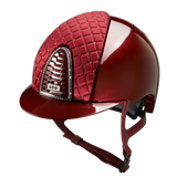 Riding Helmet Cromo 2.0 Metal - Burgundy Milano & Swarovski by KEP