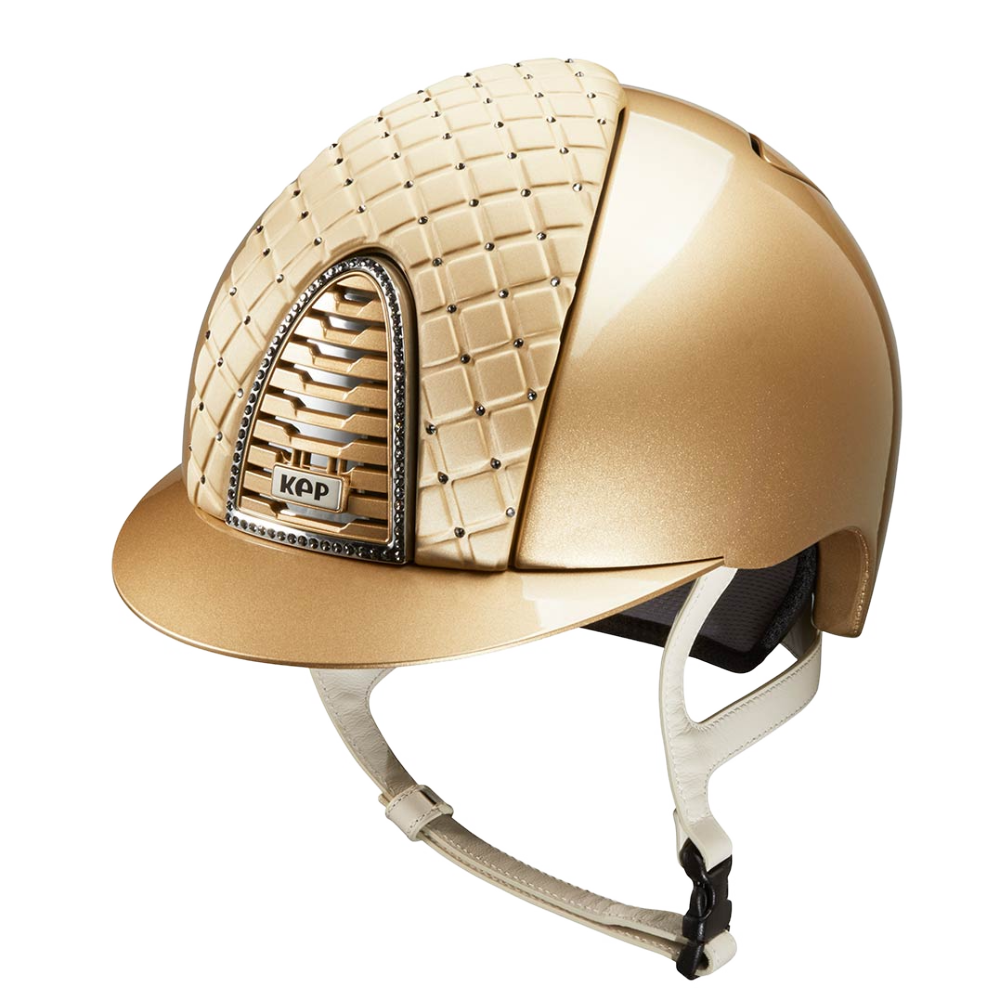 Riding Helmet Cromo 2.0 Metal - Sand Milano & Swarovski by KEP