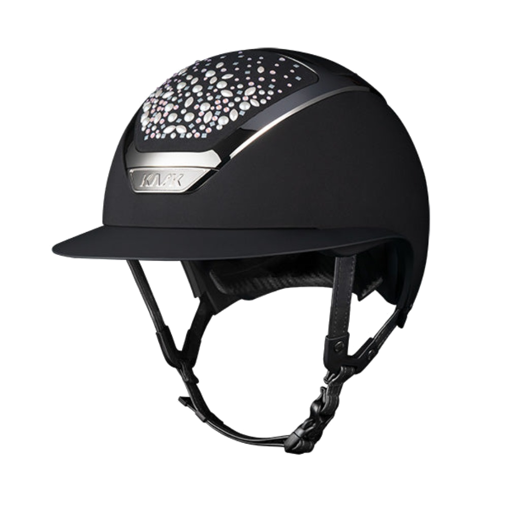 Pearls Star Lady Chrome Riding Helmet by KASK