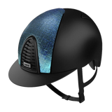 Riding Helmet Cromo 2.0 Textile Black - Galassia Blue Front by KEP