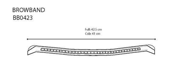 Browband With Gold Clincher by Equiline