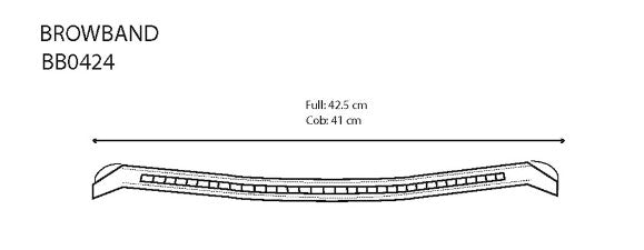 Browband With Silver Clincher by Equiline