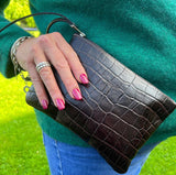 Clutch Croco Bag by Pioneros