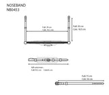 Patent Crank Noseband with White Lining and Flash Strap by Equiline