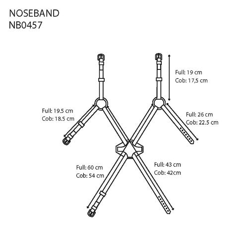 Mexican Noseband by Equiline (Clearance)