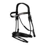 Dy'on Dressage Mat Medium Crank Noseband Bridle with Flash NRDHAP