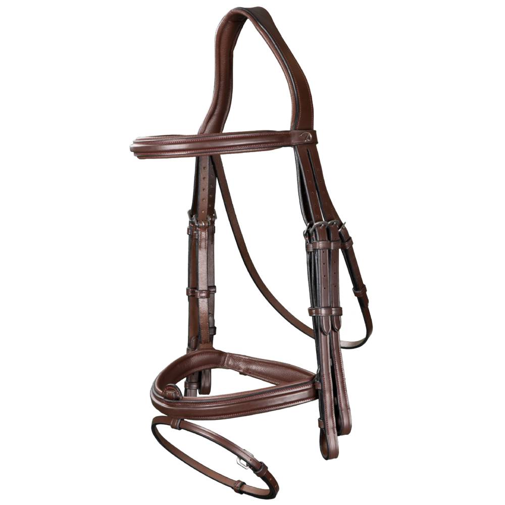 Dy'on New English Flash Noseband Double Bridle NELAAA