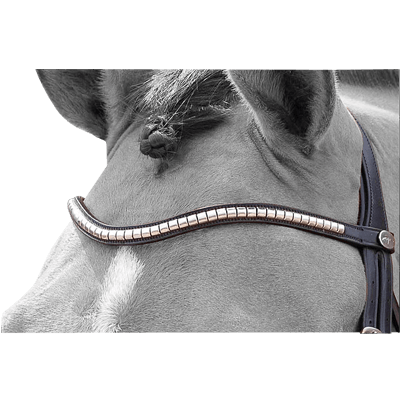 Dy'on Dressage Silver Clincher V-Shaped Browband NE02M