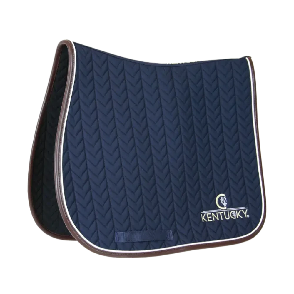 Saddle Pad Leather Fishbone Jumping by Kentucky