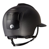 E-LIGHT Carbon Helmet - Matt Polo with 3 Leather Inserts & Swarovski Italian Flag by KEP