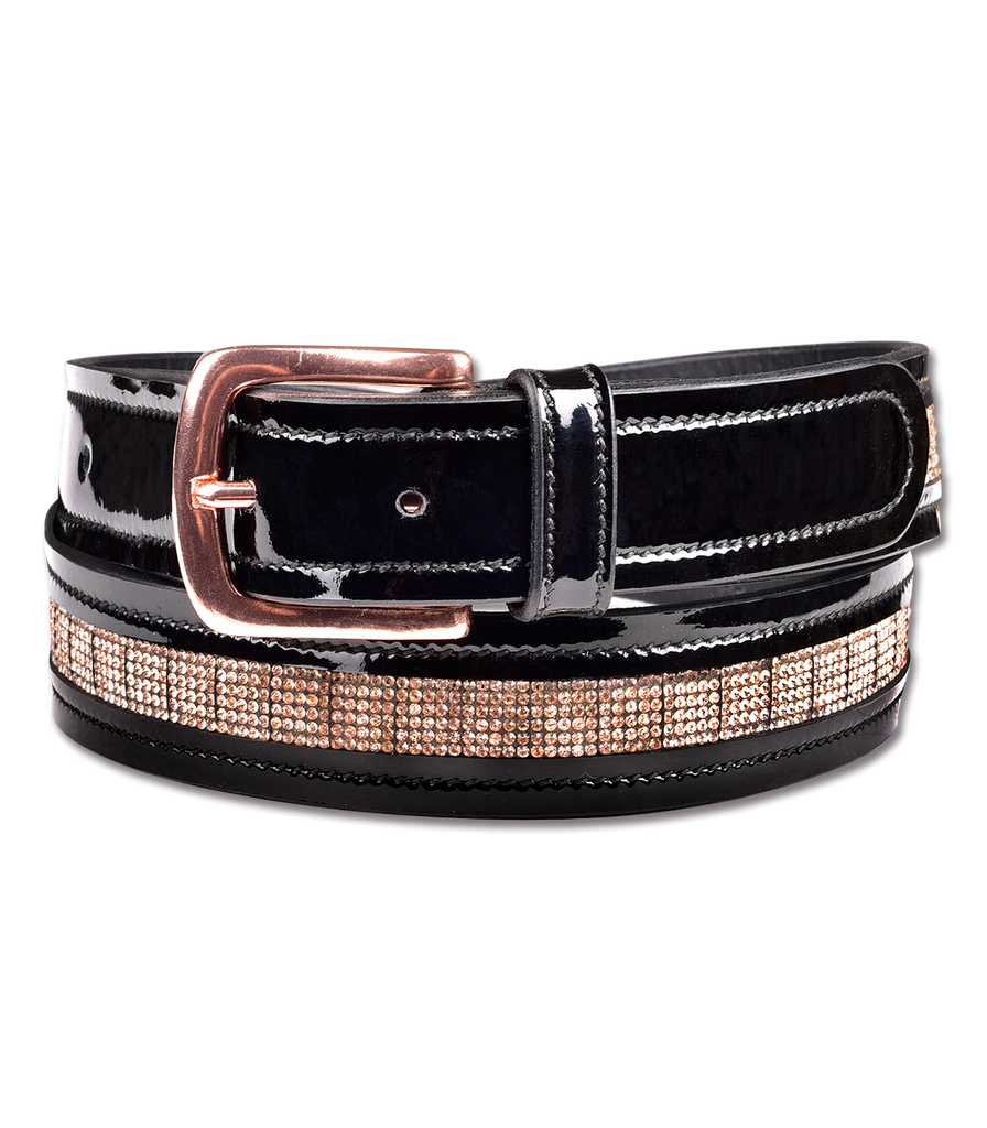 ROSE GOLD LEATHER BELT by Waldhausen