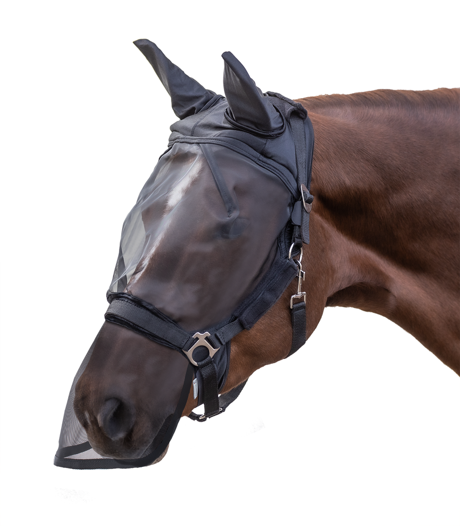 PREMIUM FLY MASK, WITH EAR AND NOSE PROTECTION by Waldhausen