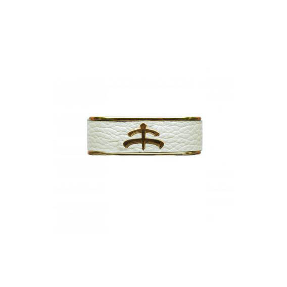 Leather and Brass Bangle by Makebe