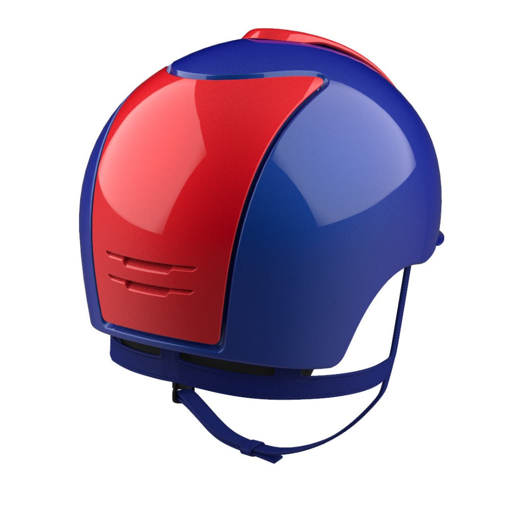 Riding Helmet Cromo 2.0 XC Polish Royal Blue & Red by KEP