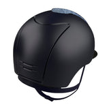 Riding Helmet Cromo 2.0 Textile Navy with Galassia Front & Swarovski Frame by KEP