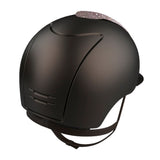 Riding Helmet Cromo 2.0 Textile Brown - Galassia Pink Front by KEP Italia