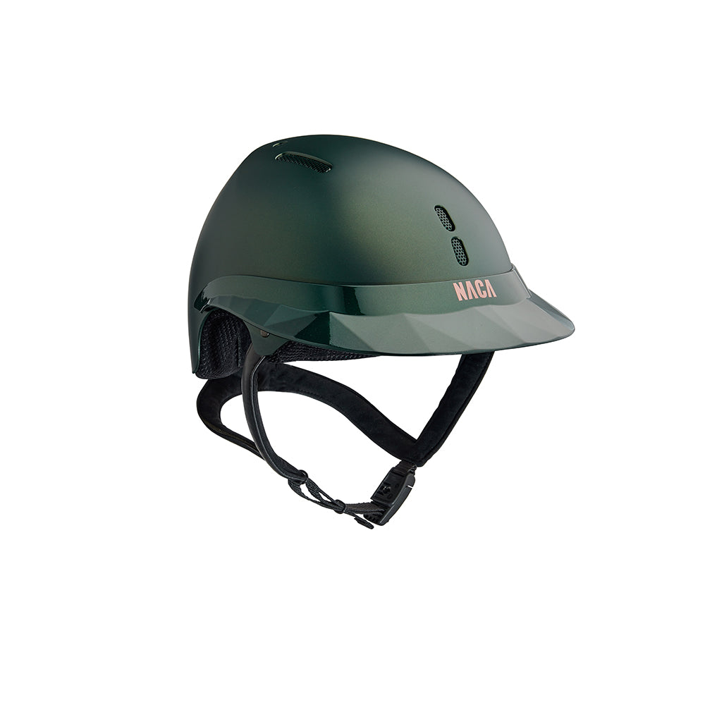 Riding Helmet Gravity S Matt with Large Glow Visor by Naca