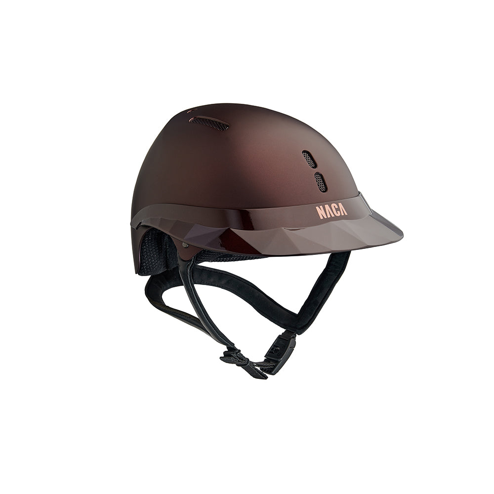 Riding Helmet Gravity S Matt with Large Glow Visor by Naca