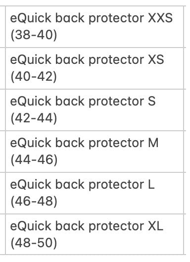 Back Protector CB by eQuick