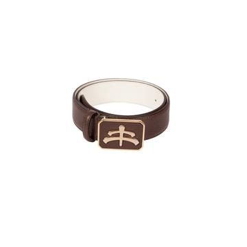 Leather and Brass Belt by Makebe